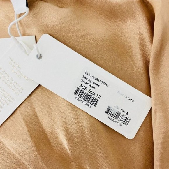 Shona Joy BNWT La Lune Bias Cut Slip Dress Women's Size 12 Desert Rose - Picture 5 of 11